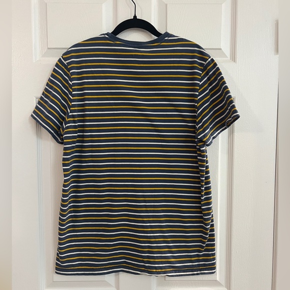 Goodfellow & Co 100% Cotton Short Sleeve Navy Striped T-Shirt - Men’s M - Picture 3 of 5